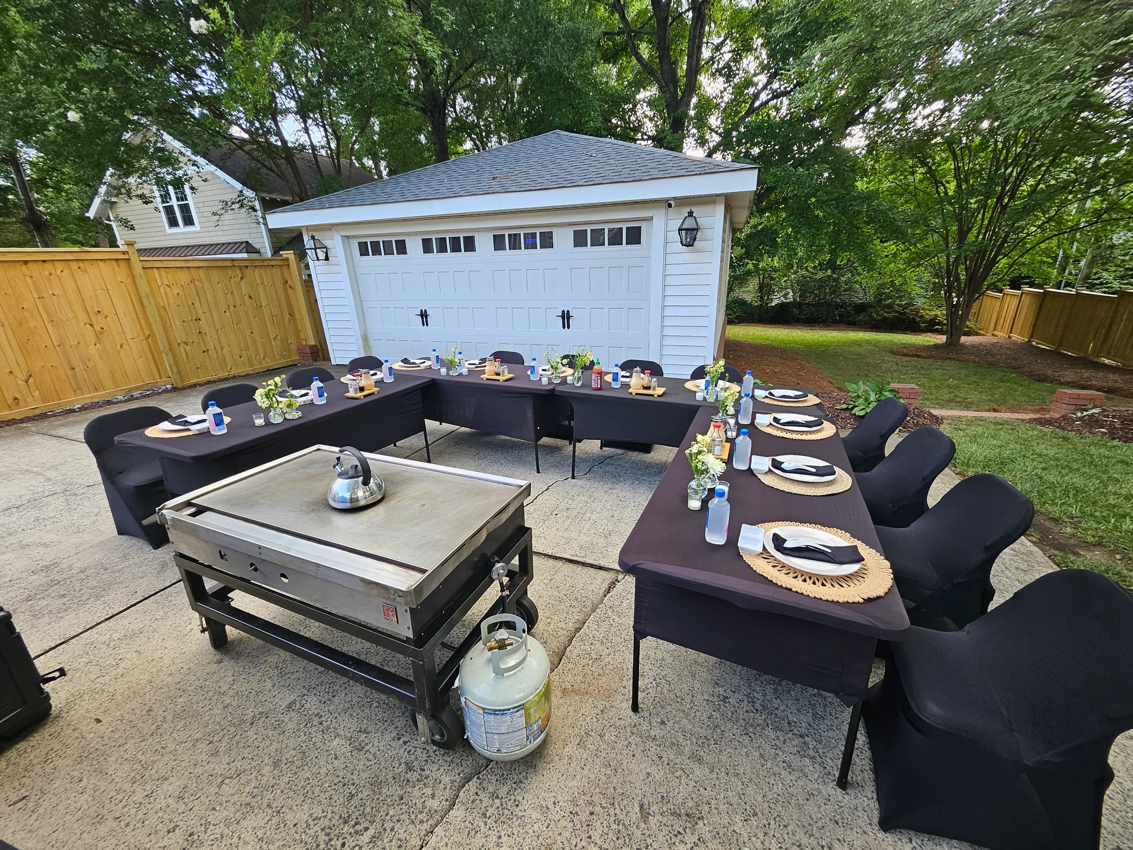 Backyard chef station