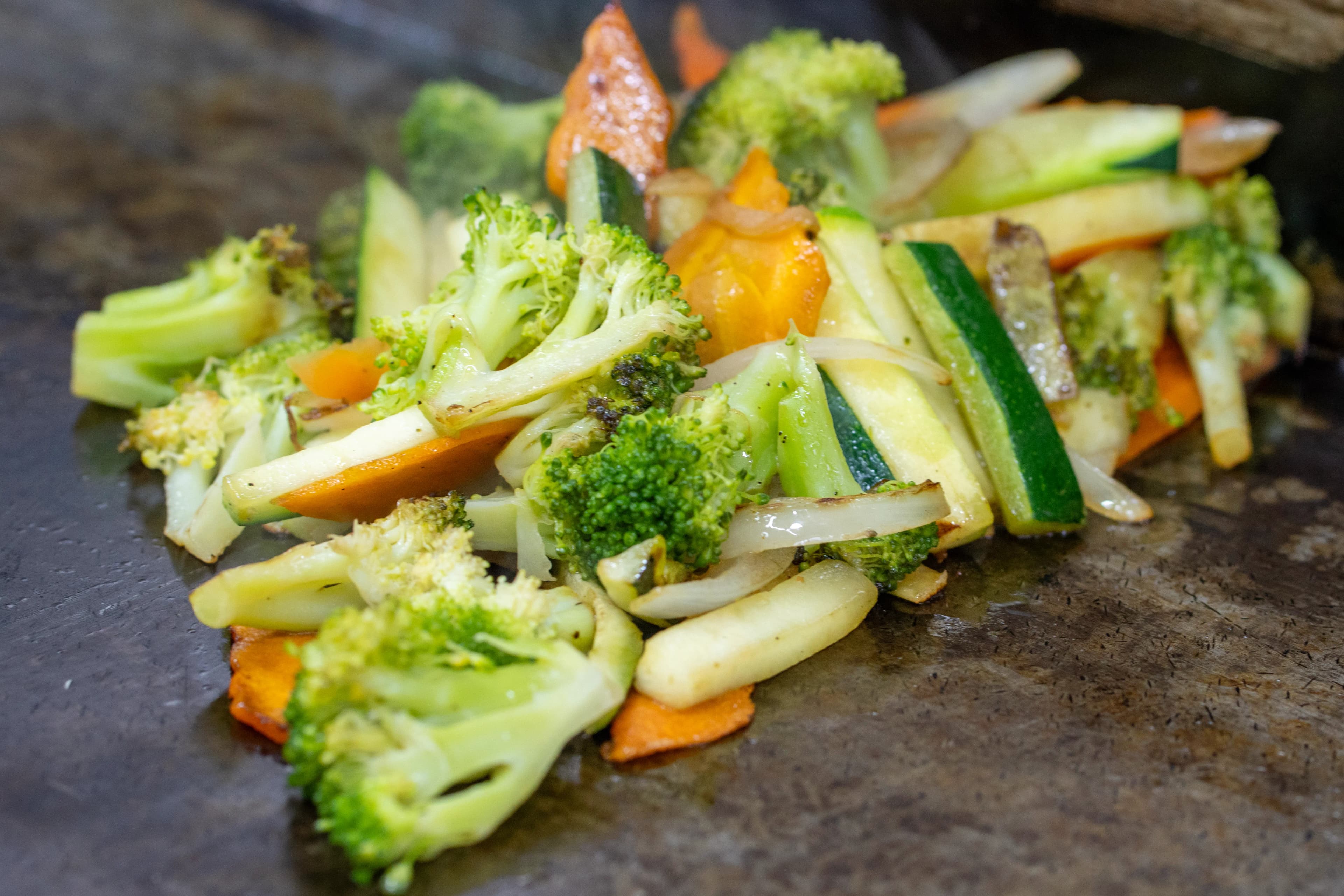 Vegetables on the grill