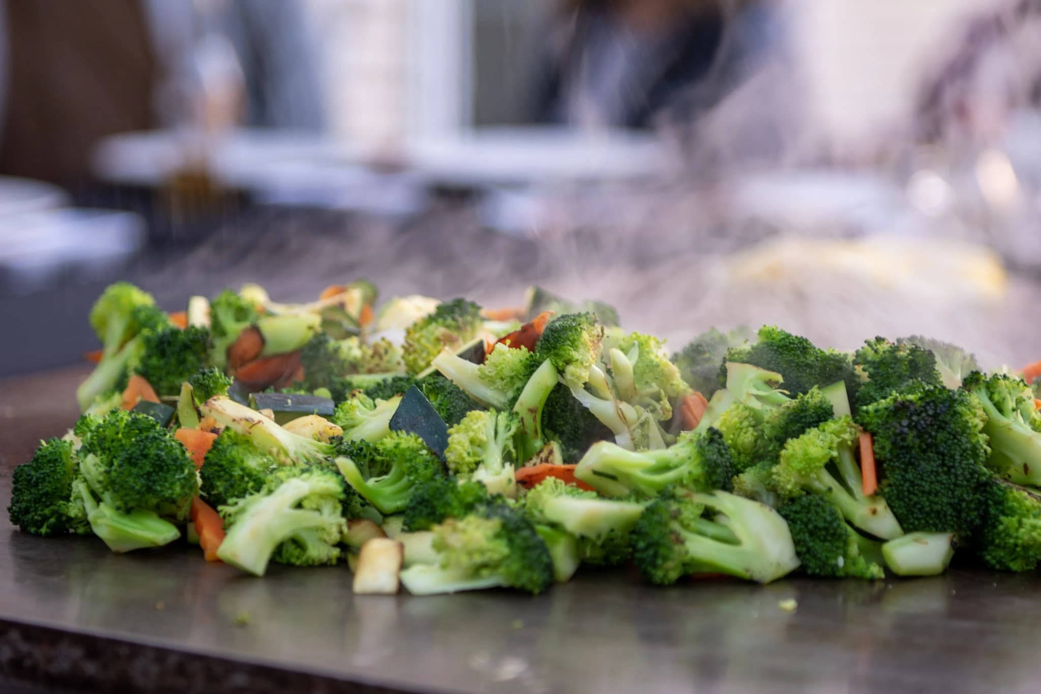 Mixed vegetables on the grill