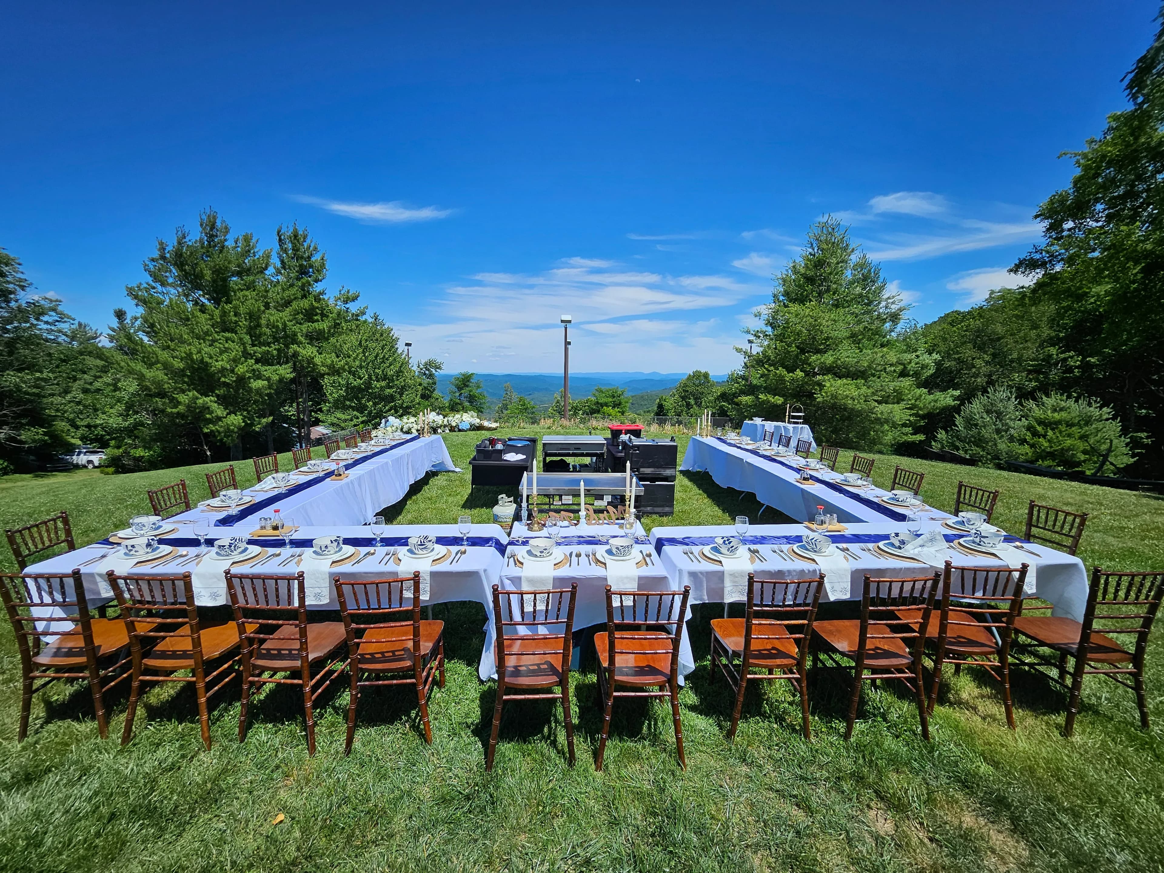 Private event table layout