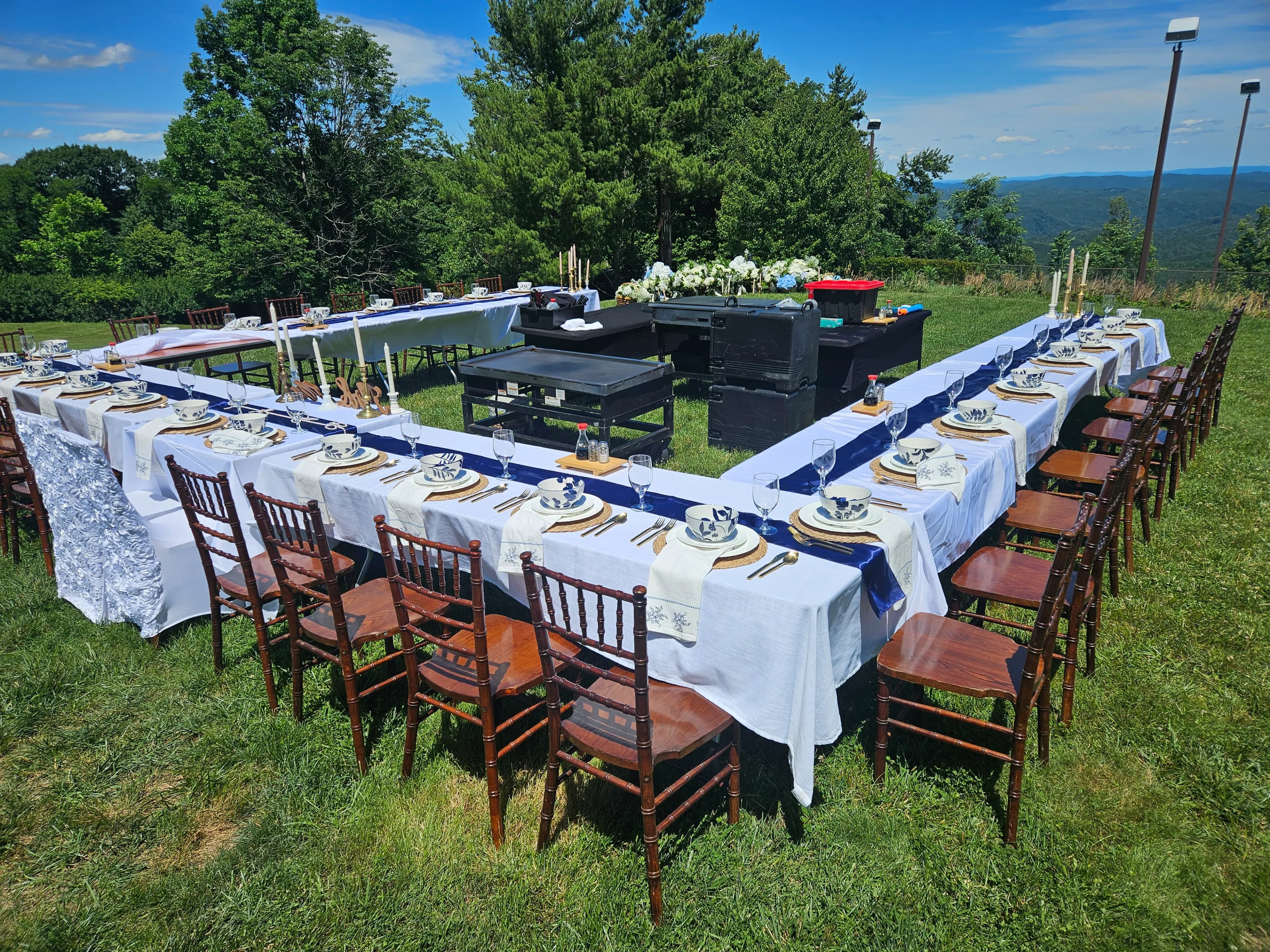 Large private event setup